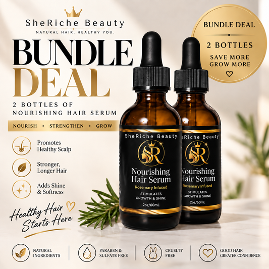 BUNDLE DEAL Nourishing Hair & Scalp Serum 100% Organic Oil
